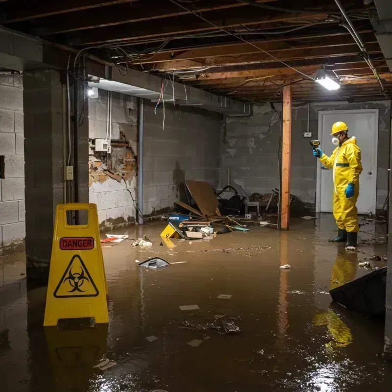 Flooded Basement Electrical Hazard in South Coatesville, PA Property